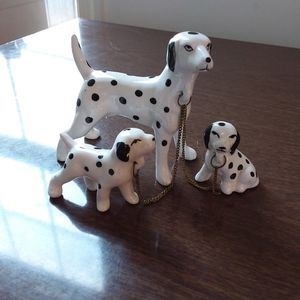 Vintage Trimont Ware Japan dalmatian & puppies figurine